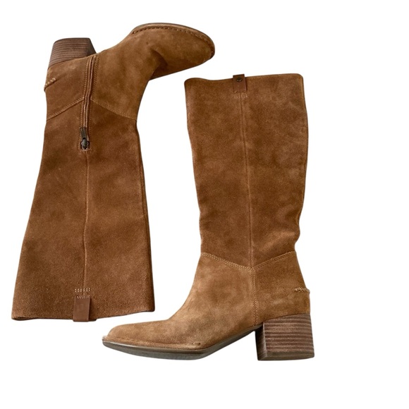 Ugg Arana knee high suede chestnut boots size 10 - Picture 3 of 11